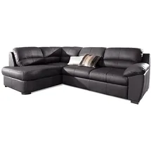 Cotta Ecksofa "Dani L-Form", schwarz, B:240cm H:87cm T:89cm, Luxus-Microfaser aus 100% Polyester;Luxus-Kunstleder;NaturLEDER (echtes Rindsleder), Sofas, Ecksofa, wahlweise mit Bettfunktion & Bettkasten