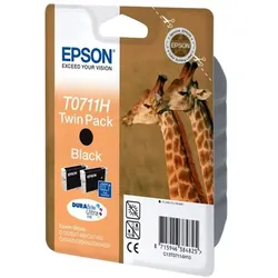 Epson Tintenpatrone Twinpack sw T 071 High Capacity      T 0711H