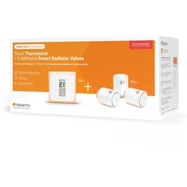 Netatmo Intelligenter Thermostat mit 3 Thermostatköpfen Heizkörperthermostat