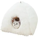 Shuangliao Katzenhaus Höhle, Dreieckiges Katzenhaus, Gemütliches HaustierKissen Bett, Pet Nest Katzenhöhle Katzenbett, Katzenhöhlenhaus Mit Abnehmbarem Kissen Waschbar, Für Kätzchen, Kleine Haustiere