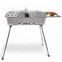 Grillpeter Schaschlikgrill Mangal Astana Deluxe mit 11 Spieße & 230 V Motor