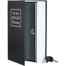 Amazon Basics Buch-Safe Schloss mit Schlüssel 5,6 x 15,5 x 23,9 cm / keine Sicherheitsstufe