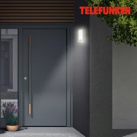 Telefunken Außenleuchte Kunststoff 4,5 cm inkl. Bewegungsmelder silber