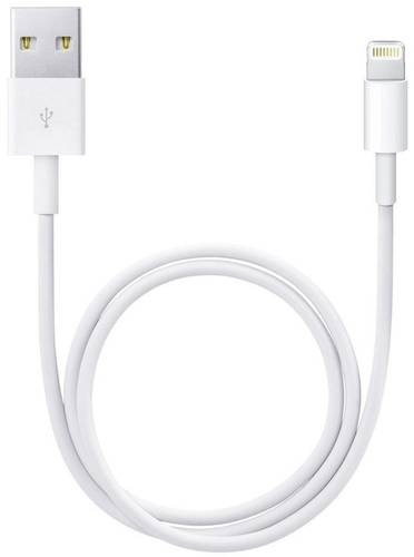 Apple iPod, iPhone, iPad Anschlusskabel [1x USB 2.0 Stecker A - 1x Lightning-Stecker] 0.50m Weiß