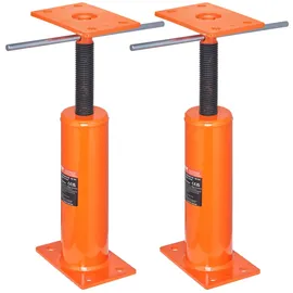 Vevor Wagenheber 2er-Pack, Höhenbereich 12 bis 16 Zoll, maximale Tragkraft pro Einheit 9700 lbs, verstellbarer Stützbalken, zum Nivellieren, Teleskop-Stahlheber für vorübergehende Unterstützung