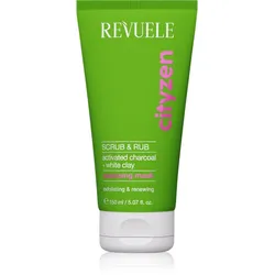Revuele Cityzen Scrub & Rub reinigende Peeling-Gesichtsmaske mit Aktivkohle 150 ml