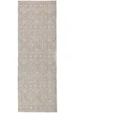 KADIMA DESIGN Läufer geometrisch Grau 58 x 230 cm - LEAM Kadima Design