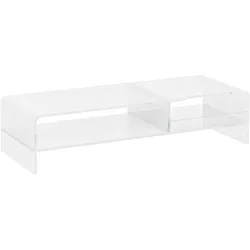 HOMCOM Monitorständer Acryl