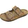 ROHDE Damen Pantolette mit zwei Schnallen aus Velourleder Rodigo-D 5893, Größe:39 EU, Farbe:Beige - 39