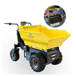 BAMATO Motorschubkarre MTR-500REPRO, 1-tlg., Elektrodumper, Akku Schubkarre, Motorschubkarre gelb