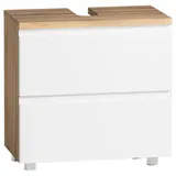 Held Waschbeckenunterschrank Varese ca. 60x59 cm Weiß/Eiche