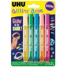 UHU Bastelkleber Glow in the Dark 5 x 10 ml