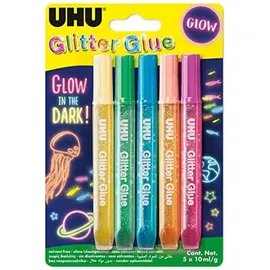 UHU Bastelkleber Glow in the Dark 5 x 10 ml