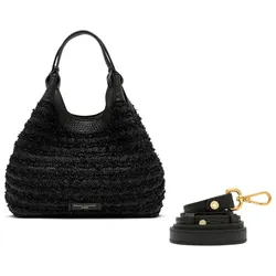 GIANNI CHIARINI Dua Beuteltasche Stroh Nero, schwarz