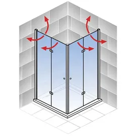 Schulte Alexa Style 2.0 Eckeinstieg 80 x 80 cm EP32660401500220224192