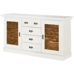 maison bleue Sideboard  Fancy ¦ weiß ¦ Maße (cm): B: 171,3 H: 90,1 T: 48.0