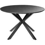 Beliani Fitzroy Ø 120 cm schwarz
