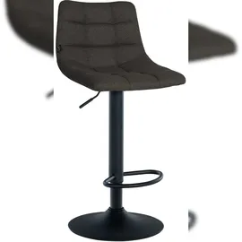 CLP Barhocker Jerry Stoff 360° drehbar höhenverstellbar  schwarz/dunkelgrau