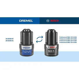 DREMEL DD12V-S1 inkl. 1 x 2,0 Ah + Ladegerät + Ortungsgerät + Linienlaser + 9 x Schrauberbit + 1 x Multimaterial Bohrer Bit + 1 x Wasserwaage
