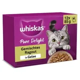 Whiskas Pure Delight Gemischtes Ragout in Gelee 48 x 85 g