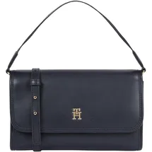 Tommy Hilfiger Schultertasche Klein Leather Space Blue