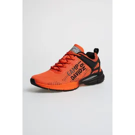 Camp David Herren, Gr. 42 signal orange, Synthetik, Textil, mehrfarbig, Schuhe Sneaker, mit Wechselfußbett