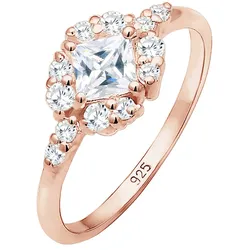 Elli PREMIUM Verlobung Zirkonia Steine Romantisch 925 Silber Ringe   Damen 