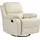 Homcom Relaxsessel Fernsehsessel mit Liegefunktion 100 x 98 x 93 cm Cremeweiß