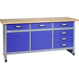 Küpper 12177 Werkbank ultramarinblau (B x H x T) 1700 x 840 x 600mm