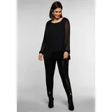 sheego Tunika in schwarz | Gr.: 48