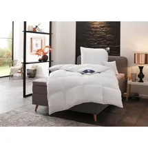 SPESSARTTRAUM Daunenbettdecke SPESSARTTRAUM "First Class", weiß, B:135cm L:200cm, Bezug: 100% Baumwolle. Füllung: 90% Daunen, 10% Federn, Bettdecken, 5 Wärmeklassen & 6 Größen, Bestseller