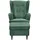 Möbel Boss Ohrensessel OSKAR Cord 78 x 102 x 98 cm Dunkelgrün