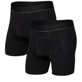 SAXX Kinetic Light-Compression Mesh Boxershorts Schwarz XS