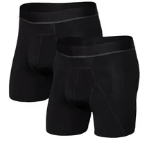 SAXX Kinetic Light-Compression Mesh Boxershorts Schwarz XS