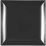 H&H Teller-Set 24x24 cm schwarz 6er Set