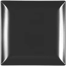 H&H Teller-Set 24x24 cm schwarz 6er Set