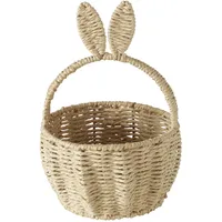 Boltze Korb KONI Dekokorb Oster-Korb Ø 18,5 x H 26,5 cm beige/braun