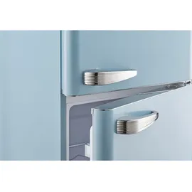 Wolkenstein GK212.4RT LB Retro-Kühl-Gefrierkombination (211 l, 1456 mm hoch, Blau)