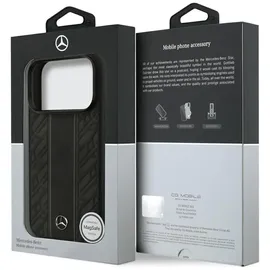 Mercedes-Benz iPhone 17 Pro Leder Case mit MagSafe schwarz