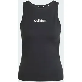 adidas Essentials Linear Slim Cotton Tanktop Black / White XL