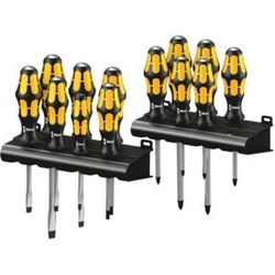 Wera Big Pack 900 Schraubendrehersatz Kraftform Wera: Der Schraubmeißel + Rack, 13-teilig