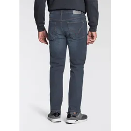 Arizona Stretch-Jeans "Willis", Herren, Gr. 48, N-Gr, blau (blau, blau, bl), Obermaterial: 98% Baumwolle, 2% Elasthan, Basic, normal lang, Jeans, straight-fit, lange Beine, mit Nieten, niedrige Leibhöhe