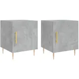 vidaXL Nachtschrank 40 x 40 x 50 cm Grau