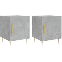 vidaXL Nachtschrank 40 x 40 x 50 cm Grau