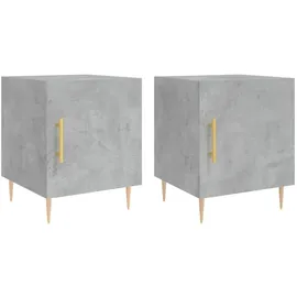 vidaXL Nachtschrank 40 x 40 x 50 cm Grau