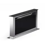 Klarstein Downdraft-Dunstabzugshaube 60cm, Versenkbare Dunstabzugshaube Abluft/Umluft für die Küche, Schmale Umluft-Abzugshaube ohne Rohr, 650m3/h