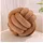 Relaxdays Knotenkissen Ø 25 cm Braun