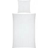 Erwin Müller Mako-Damast Bettwäsche Fürth in weiß - kochfest | 135x200 cm 80x80 cm)