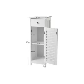 Möbel Kraft Unterschrank 32 x 87 cm Weiß