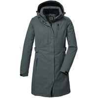 KILLTEC Damen Funktionsparka/Parka mit abzippbarer Kapuze KOW 303 WMN PRK, blaugrau, 46,